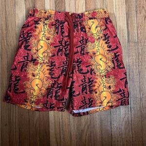 Vintage Islander 6/7 Dragon Print Swim Trunks